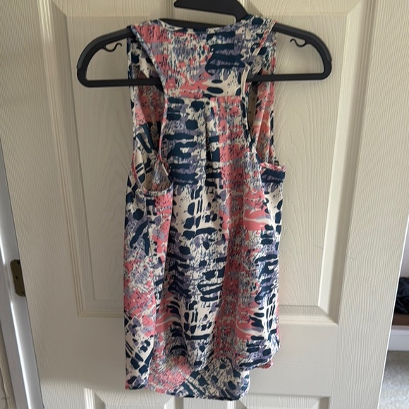 Black Rainn Pink and Blue Abstract Tank Top - Picture 4 of 4